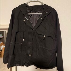 Black Women's Hooded Jacket